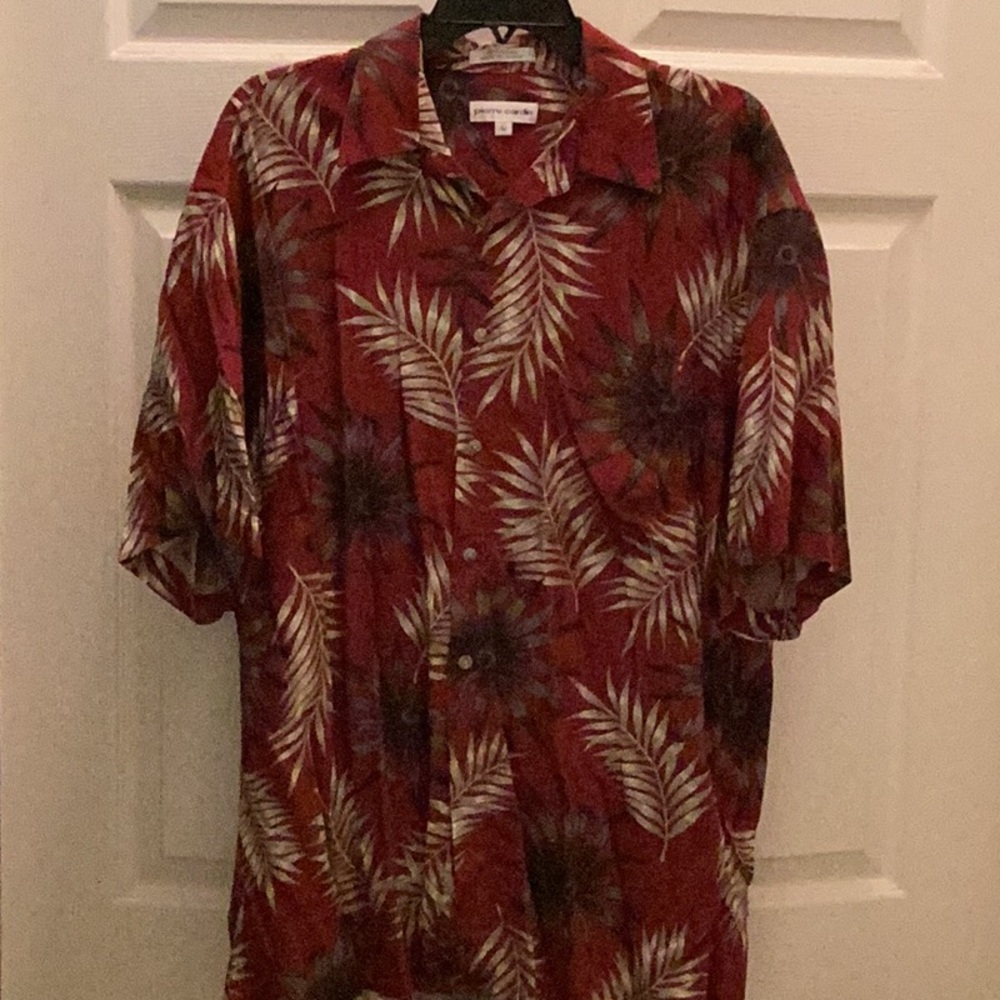 🌴 So Much Fun to Wear Tropical Print Shirt Size Large Short Sleeve 🌴
